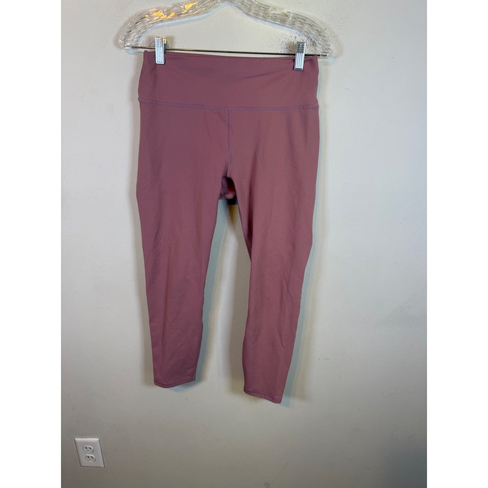 Fabletics Womens Leggings High Rise 7/8 Length Mauve Pink Size L